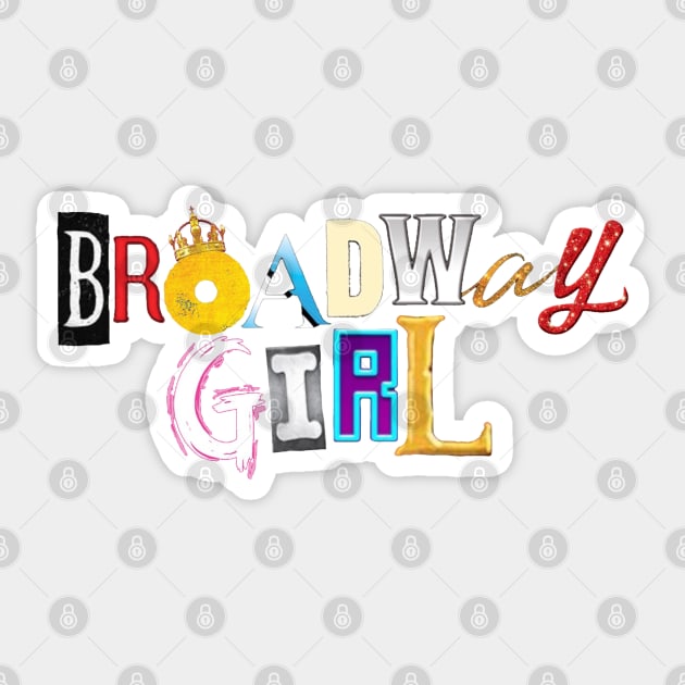 Broadway Girl Sticker by mrsamuelson